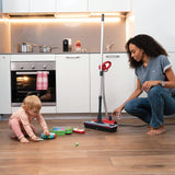 Polti Moppy Rojo, Mopa a Vapor sin Cable, Para Todos Los Suelos y Superficies Verticales Lavables, Potencia 1500 W, Capacidad Depósito 0,7 L, Rojo