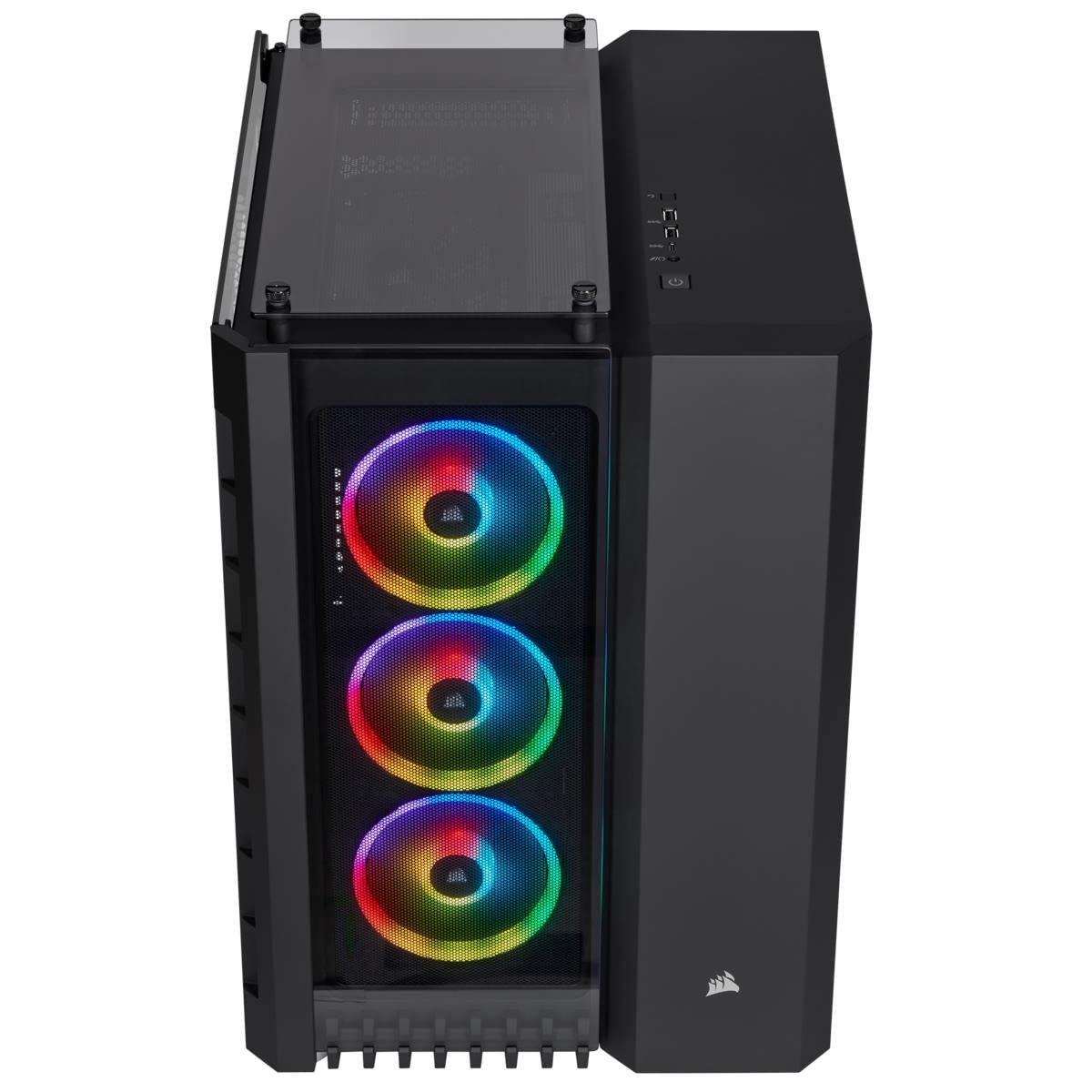 Corsair Crystal Series 680X RGB - Caja de PC, Vidrio Templado ATX Smart Gaming Case con alto flujo de aire, Iluminación RGB LED, Negro