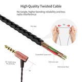 SoundMAGIC Auriculares In-Ear con micrófono, E80C Auriculares, Estéreo Auriculares con Cable para teléfonos Inteligentes, Conector Universal de 3,5 mm, cancelación de Ruido,Graves potentes,Dorado