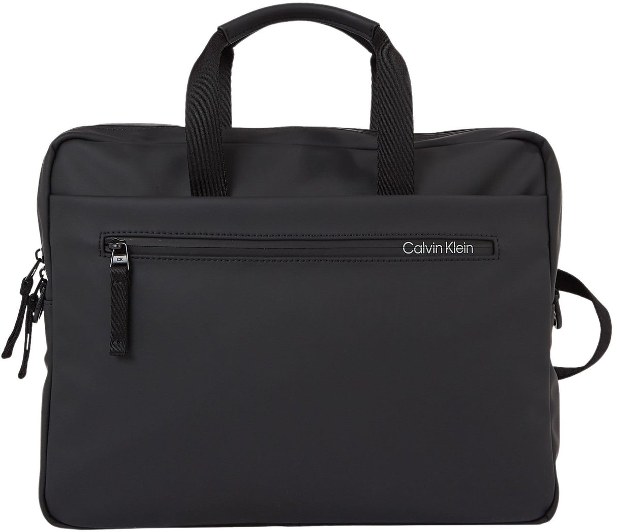 Calvin Klein Rubberized Slim Conv Laptop Bag K50K510796, Bolsa de computadora para Hombre, Negro (CK Black), OS