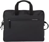 Calvin Klein Rubberized Slim Conv Laptop Bag K50K510796, Bolsa de computadora para Hombre, Negro (CK Black), OS
