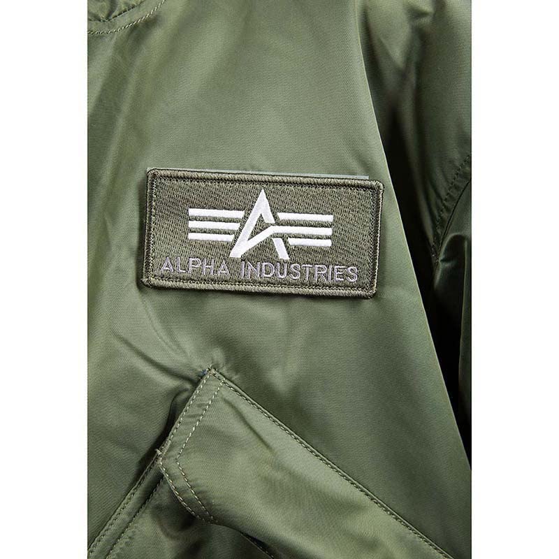 Alpha Industries Chaqueta bomber con capucha 45P para hombre Sage-Green