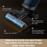 DREAME H14 Dual Aspirador en Seco y Húmedo 5 en 1, Solución de Limpieza con Proporción Inteligente, Se Puede Tumbar, Lavado del Cepillo a 60 °C en 5 min, 18.000 Pa de Succión, con Luz LED