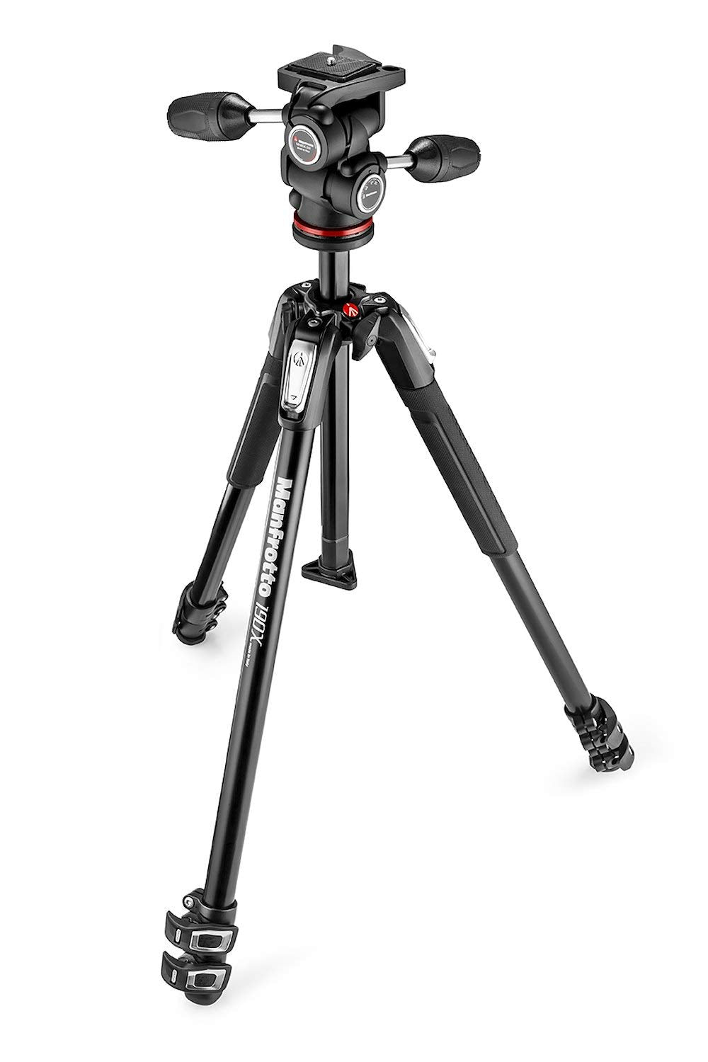 Manfrotto 190X - Kit trípode de 3 Secciones en Aluminio con rótula 3Way 804 MkII