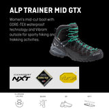 SALEWA MS ALP TRAINER MID GTX, Botas de senderismo Hombre, Onyx Pale Frog, 40.5 EU