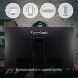 ViewSonic XG2705-2 Monitor Gaming 27" Full HD, Panel IPS, 1 ms, 144 Hz, FreeSync Premium, Altura Ajustable, Negro