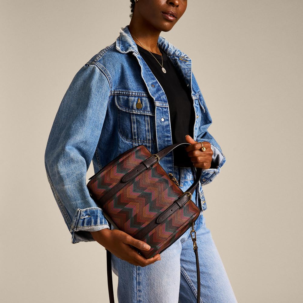 FOSSIL Carlie, Bolsa Satchel Mujeres, marrón