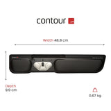 Contour Rollermouse Pro3 | Ratón rodante con Barra ergonómico | Ratón reposamuñecas con Cable | 8 Botones | 2400 dpi | para Windows y Mac