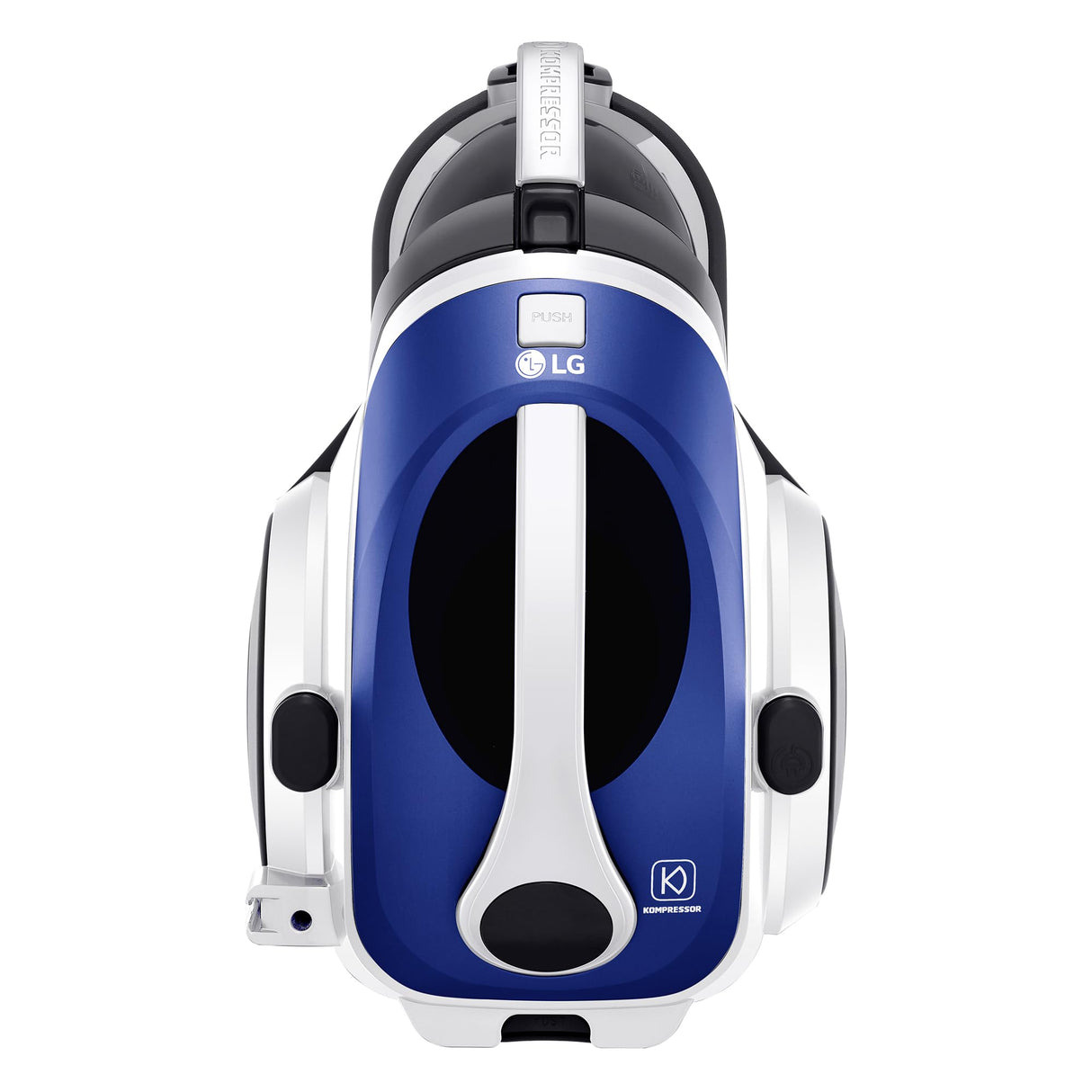 LG VK8506NHAC - Aspirador sin Bolsa 650W, Sistema Kompressor, Turbo Ciclónico, Aspiradora Tubo Telescópico, Depósito 1,2Lx3, Regulador Potencia, Especial mascotas, Cepillo 2en1 alfombra-suelos,Azul