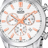 JAGUAR Reloj Modelo J865/1 de la colección ACAMAR, Caja de 43 mm Plata con Correa de Acero para Caballero