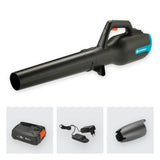 Gardena Set Ready-To-Use de PowerJet 18V P4A: potente soplador inalámbrico para una limpieza rápida y eficaz en casa y en el jardín, velocidad de soplado de 100 km/h (14890-20)