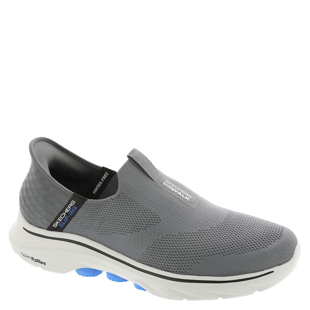 Skechers Go Walk 7 Easy On 2, Zapatillas de Deporte Hombre, Gris Oscuro, 42 EU