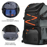 K&F Concept Mochila para Cámara, Mochila Fotográfica Profesional, 32L Mochila Fotografia Multifuncional Bolsa para Cámara Impermeable Resistente, Compartimento para Portátil de 15.6 Pulgadas