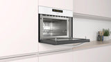 Balay - Horno compacto con microondas, 60 x 45 cm, 15 recetas automáticas, Cristal blanco, 3CW5179B2