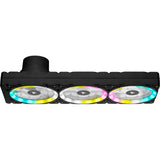 Corsair Hydro X Series XD7 RGB Pack de Bomba/Depósito (Sistema de Placa de Distribución de 360 mm, Bomba PWM D5, Depósito de 140 ml, 36 LED RGB Direccionables Individualmente) Negro