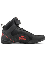 Lonsdale Rufford, Zapatillas de Boxe Unisex Adulto, Negro Rojo, 40 EU