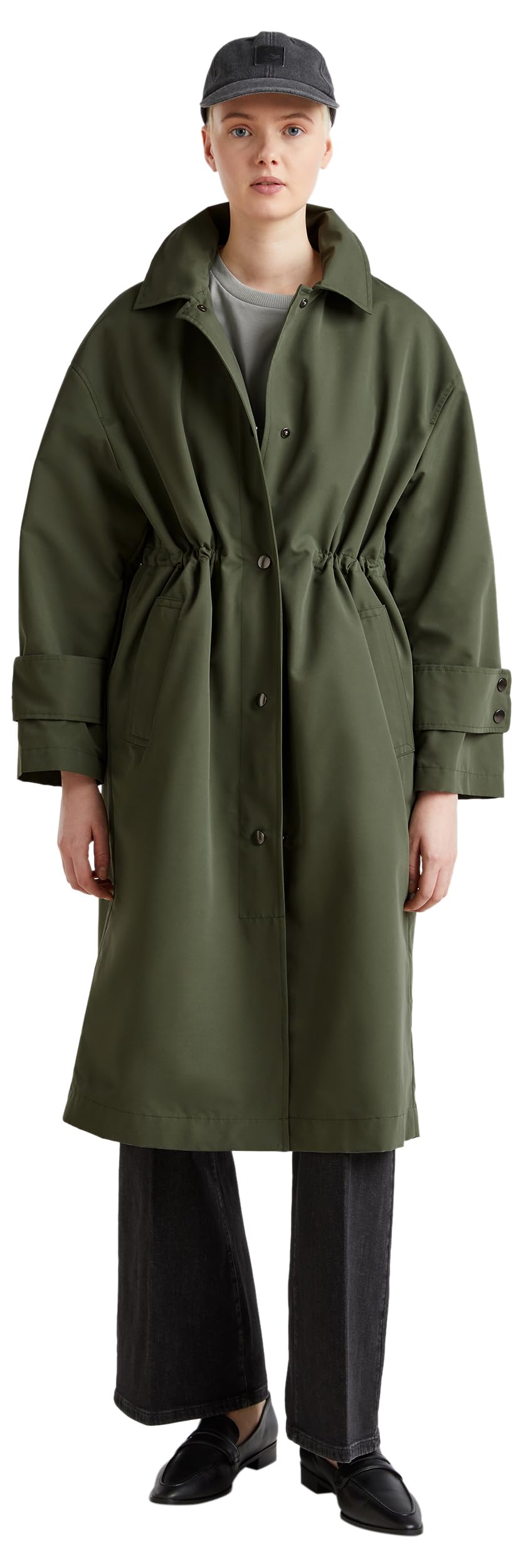 United Colors of Benetton Spolverino 241xdn07i Chaqueta, Verde, M para Mujer