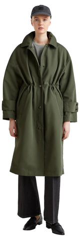 United Colors of Benetton Spolverino 241xdn07i Chaqueta, Verde, M para Mujer
