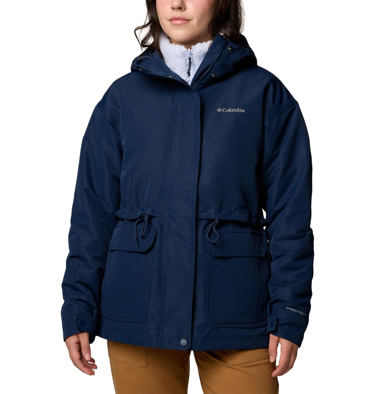 Columbia Niño Forro Polar Sherpa Estampado con Cremallera Rugged Ridge II