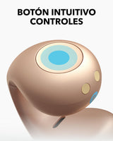 Soundcore C40i de Anker, Auriculares Open-Ear con Clip, Diseño de Juntas Flexible, Controles de Botón, Comodidad Ligera, Ajuste Estable con Almohadillas Acoplables, Transductores Expansivos