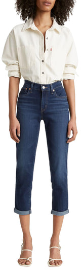 Levi's Mid Rise Boyfriend, Jeans para Mujer, Cobalt Layer, 28W / 27L