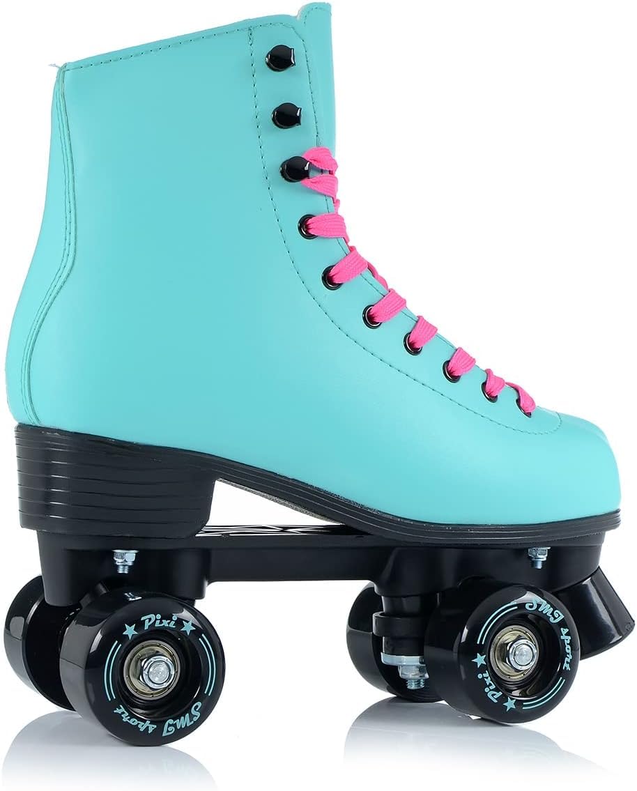 SMJ Sport - Patines de Ruedas para Mujer, Estilo Retro, con rodamientos de Bolas ABEC 7, Color Turquesa, Talla 35, 36, 37, 38, 39, 40, 41, Turquesa, Talla 38