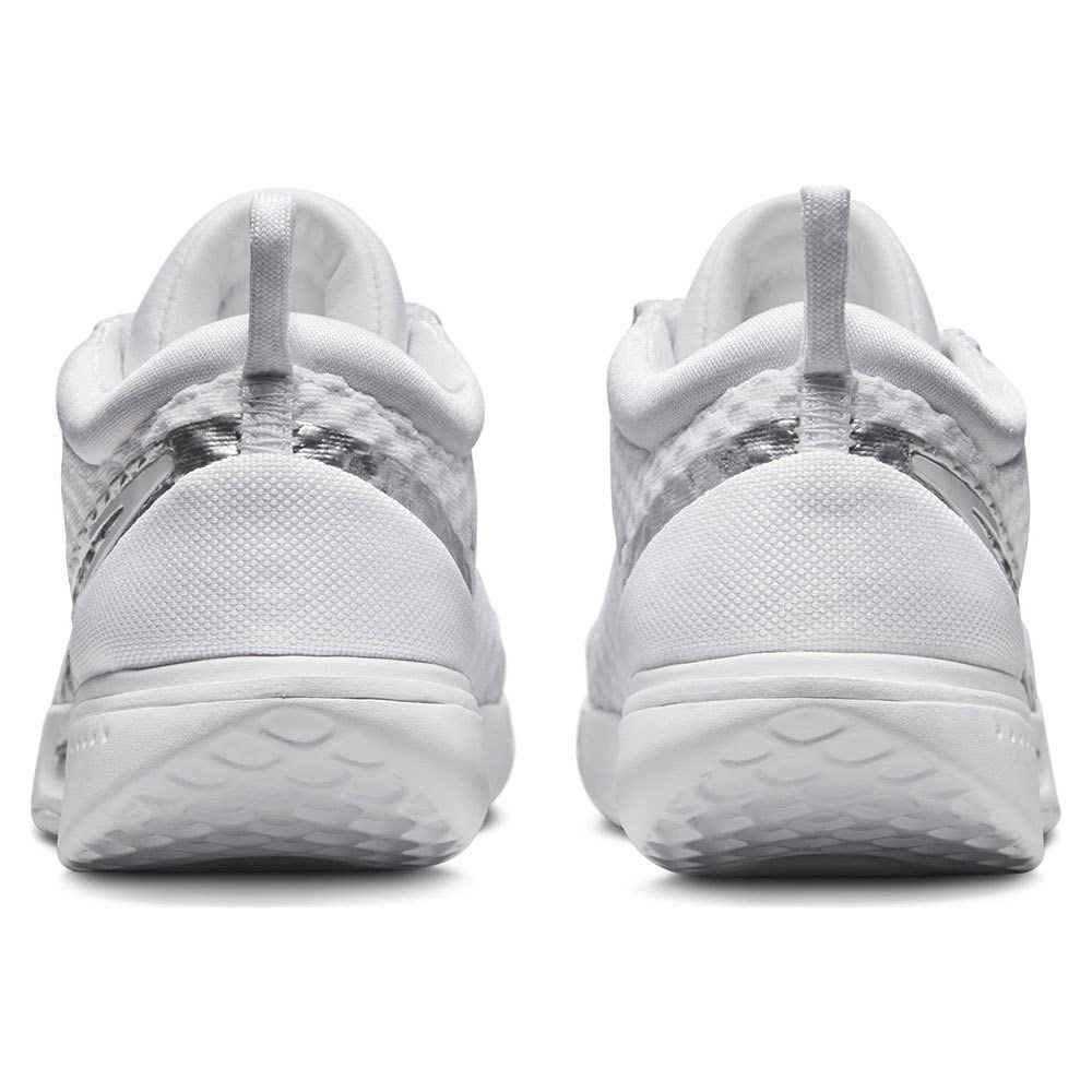 NIKE Court Zoom Pro, Zapatos de Tenis para Mujer, White Metallic Silver, 41 EU