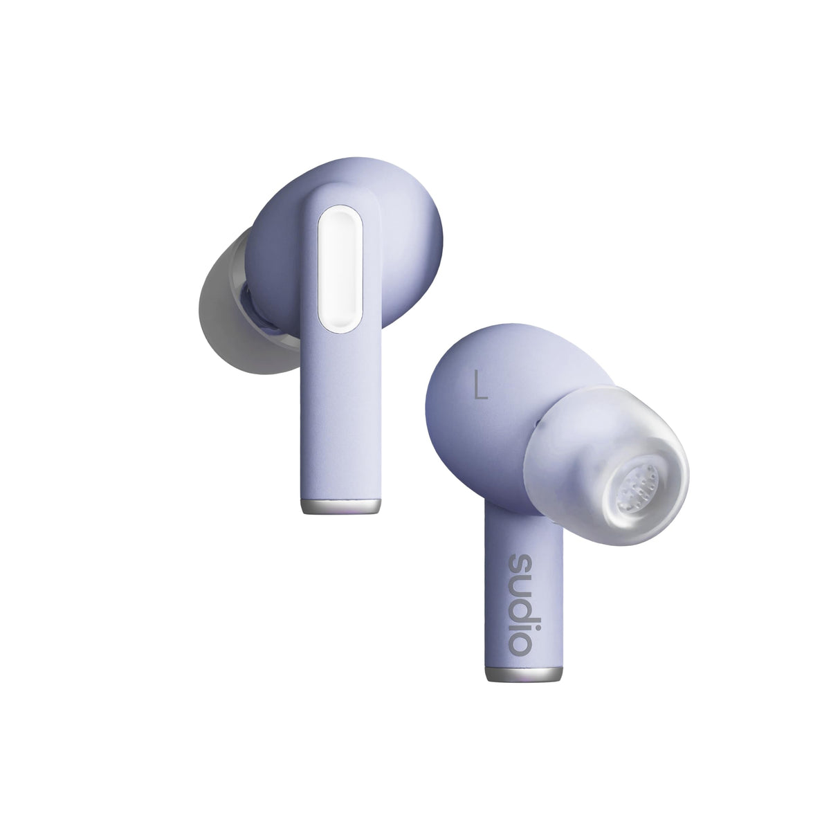 Sudio A1Pro Purple - Auriculares in-Ear con Bluetooth, Control táctil con Base de Carga inalámbrica compacta, protección IPX4, cancelación de Ruido Activa, con micrófono Integrado, Sonido de Cristal