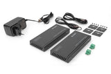 DIGITUS DS-55508 Extensor HDMI (HDBaseT) - UHD 4K/60 Hz - 120 m mediante cable LAN (HDBaseT 100 m) - Set: Emisor y Receptor - Loop-Out, IR Infrarrojos, Audio, RS232 - HDCP 2.2/1.4 & HDBaseT 1.0