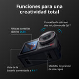 DJI Osmo Action 5 Pro Combo con 58 accesorios, cámara impermeable con sensor de 1/1,3 pulgadas, 4K/120 fps, seguimiento de patrón, estabilización, pantalla táctil OLED dual, cámara de acción 4K, ideal