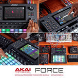 AKAI Professional FORCE – Sistema autónomo de producción musical, secuenciador MIDI y motores de sintetizador, muestreo MPC y lanzamiento de clips estilo Ableton