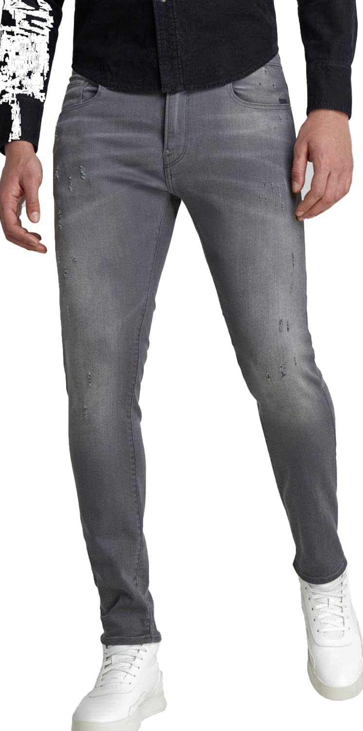 G-STAR Revend Skinny, Vaqueros para Hombre, Gris (lt Aged Destroy 51010-6132-1243), 36W / 34L