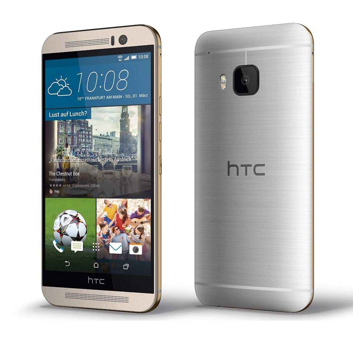 HTC One M9 - Smartphone libre Android (pantalla 5", cámara 20.7 Mp, 32 GB, 3 GB RAM), plateado