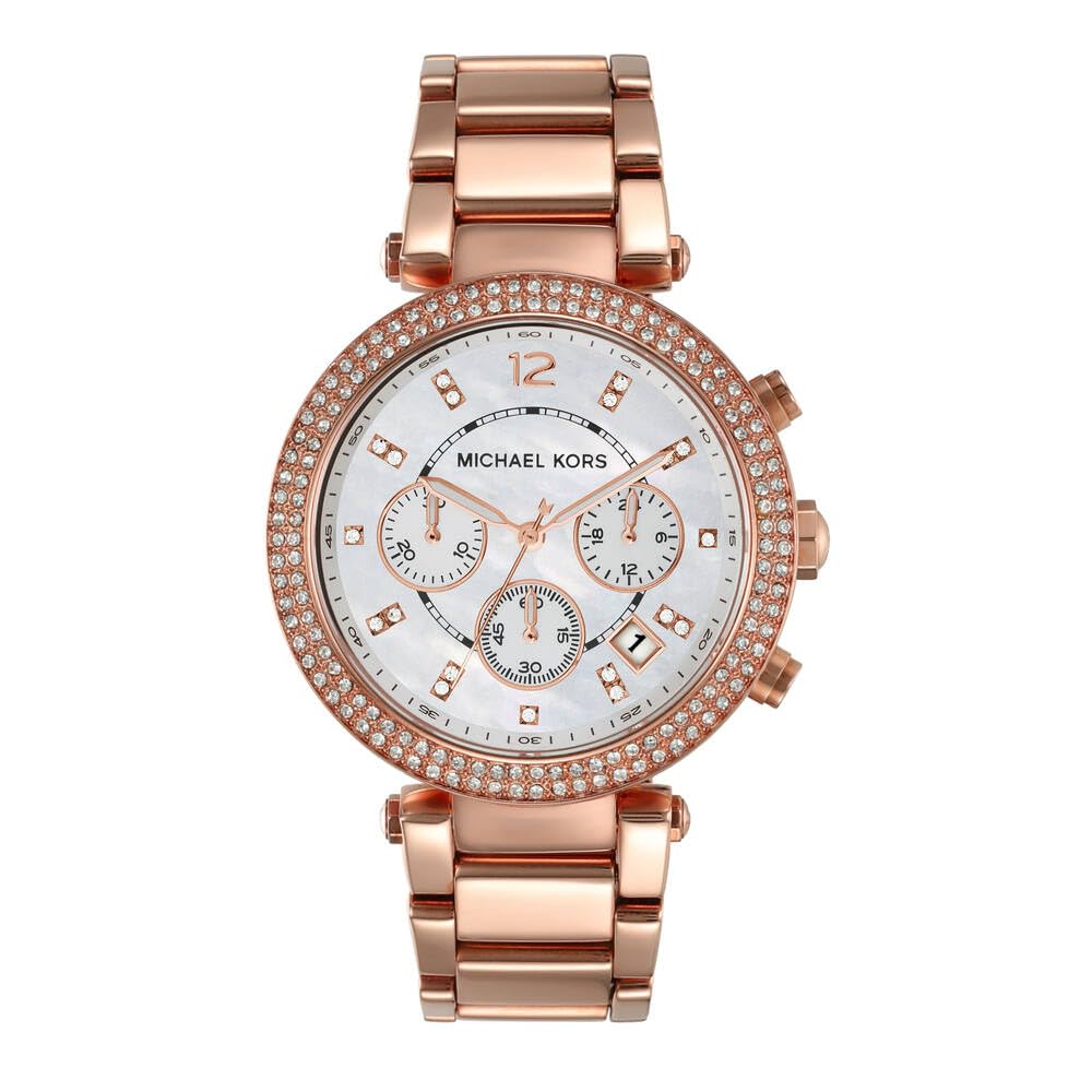 Michael Kors Parker MK5491 Cronógrafo para Mujeres con Zircones