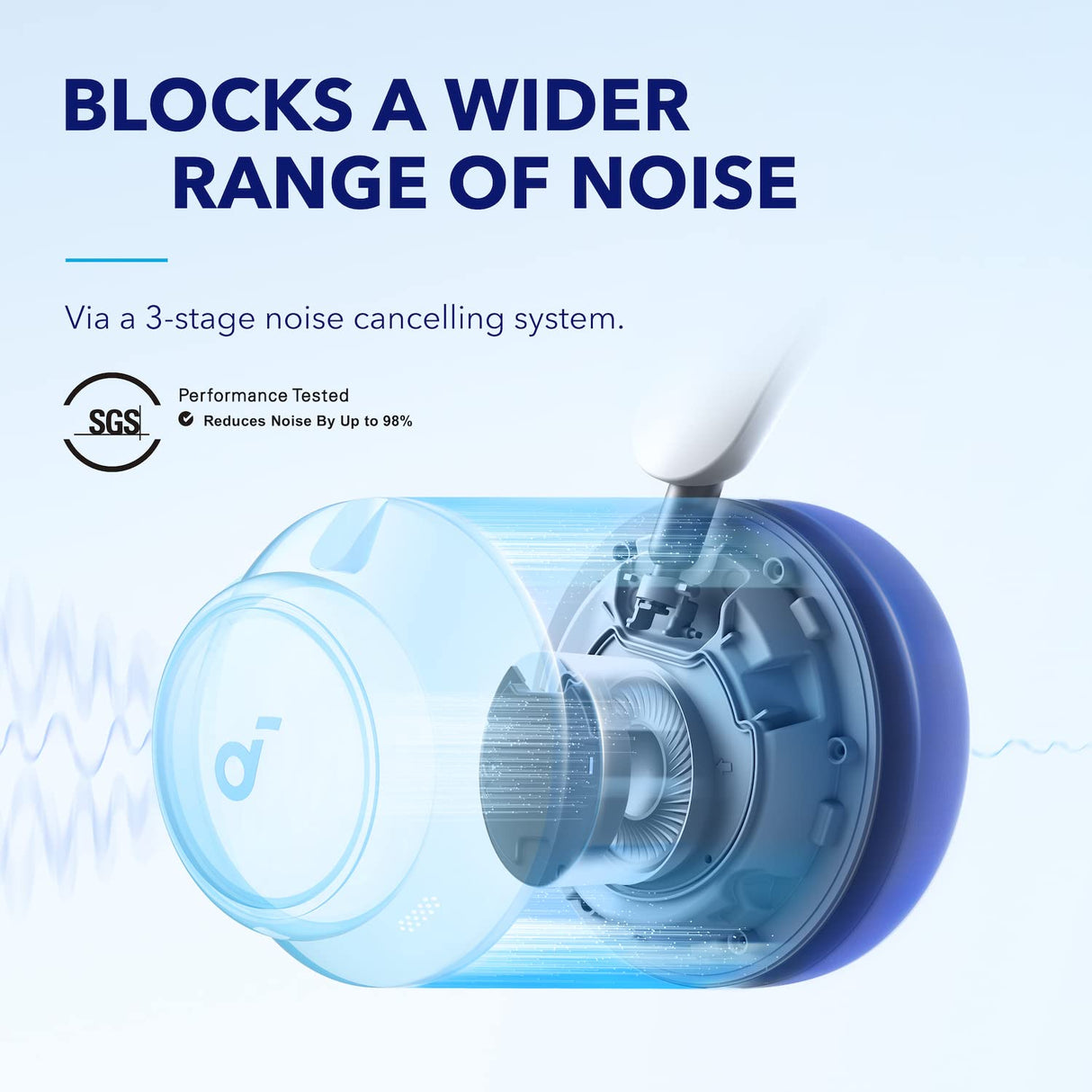 Soundcore Auriculares Inalámbricos Cancelación Ruido Activa Adaptativas by Anker Space Q45, hasta 98% Reducción Ruido, 50 h Reproducción, LDAC Hi-Res Audio Inalámbrico, Control App, Bluetooth 5.3