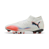 PUMA Future 8 Pro FG/AG, Zapatillas de fútbol Unisex Adulto, Blanco Negro Rojo Brillante, 41 EU