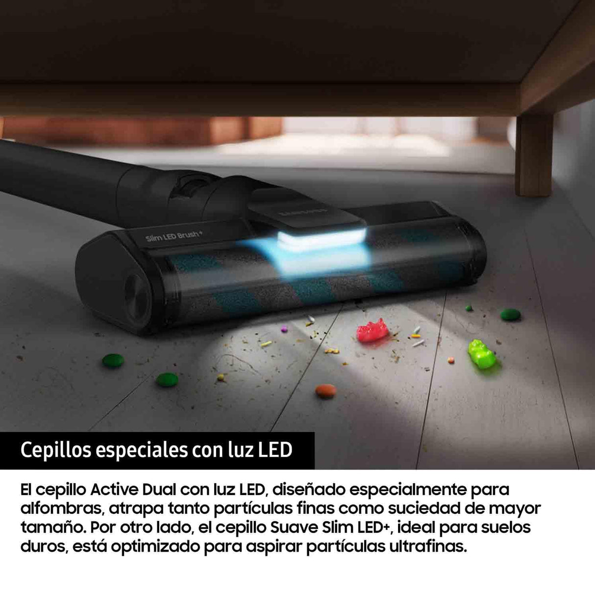 Samsung Aspiradora sin Cable Bespoke AI Jet Ultra 400W con Sistema de filtración HEPA VS90F40DEK/WA