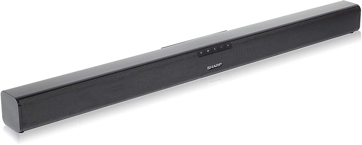 Sharp HT-SB110 Barra de Sonido, Cine en Casa, Bluetooth, HDMI, ARC/CEC, Potencia Máxima Total de Salida 90 W, Control Remoto, 80 cm, Color Negro