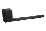 Grundig Barra de Sonido de 2,1 Bluetooth, 110W RMS Altavoz de Graves deportado SS Alambre, Encendido automático HDMI Arco, Óptico, Reproductor USB, Mando a Distancia, 92 x 6,5 x 9,5 cm, Negro