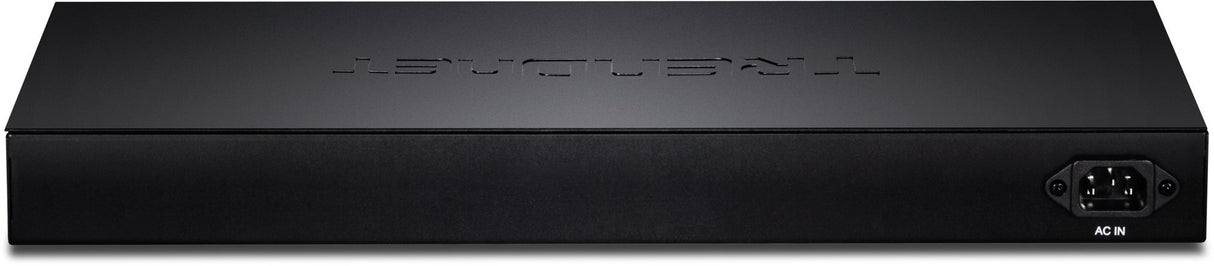 TRENDnet, TEG-30284, Conmutador Web Inteligente de 28 Puertos, 24 Puertos Gigabit, 4 Ranuras SFP+ de 10 G, Enlaces ascendentes de Red de Alta Velocidad, Montaje en Rack 1U, Negro