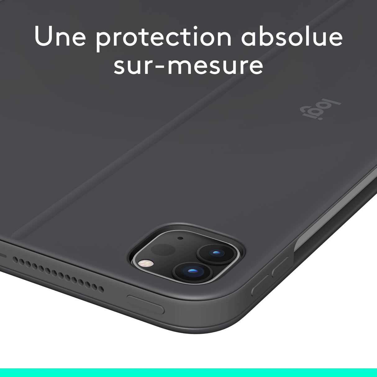 Logitech Combo Touch Funda con Teclado para iPad Pro de 11 Pulgadas (M4)(2024) - Teclado retroiluminado Desmontable con Soporte, Escritura cómoda, Modo Multiuso -QWERTZ