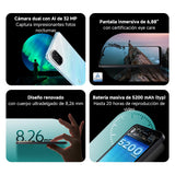 XIAOMI Redmi A5 - Smartphone de 4+128GB, Pantalla inmersiva de 6,88" 120 Hz, Potente procesador Octa Core, Cámara Dual AI de 32 MP, 5200 mAh, Cargador no Incluido, Dorado (Versión ES)