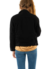 Levi's Ex-boyfriend Sherpa Trucker, Sherpa para Mujer, Forever Black, L