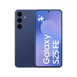 Samsung Galaxy S25 FE 256GB, Teléfono Móvil con IA, Marco Ligero 7,5mm, Pantalla FHD+ 6,7", Cámara 50MP, Exynos 2400, 8GB RAM, Garantía Fabricante 3 Años + 1 Año Extra, Azul Marino (Versión Española)