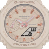 Casio Reloj Cuarzo Unisex 46.00mm con dial Análogico-Digital Rosa y Correa de Resina Rosa GMA-S2100-4AER
