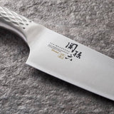 KAI Seki Magoroku Shoso Juego de cuchillos 3 piezas - Cuchillo multiusos de 12 cm, Cuchillo multiusos de 15 cm, Santoku de 16,5 cm - Acero 5CR15MoV 56 (±1) HRC - Mango de acero inoxidable 18-8