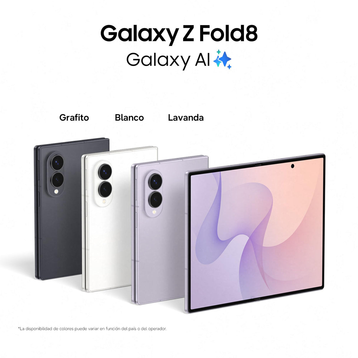 Samsung Galaxy Z Fold8, 1 TB, Teléfono Móvil, Blanco
