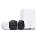 Camaras de Vigilancia eufyCam 2 Pro, 2K Cámara IP Exterior, 365 días de batería, Compatible con HomeKit, protección IP67, visión Nocturna, Juego de 2 cámaras, sin Tarifa mensual