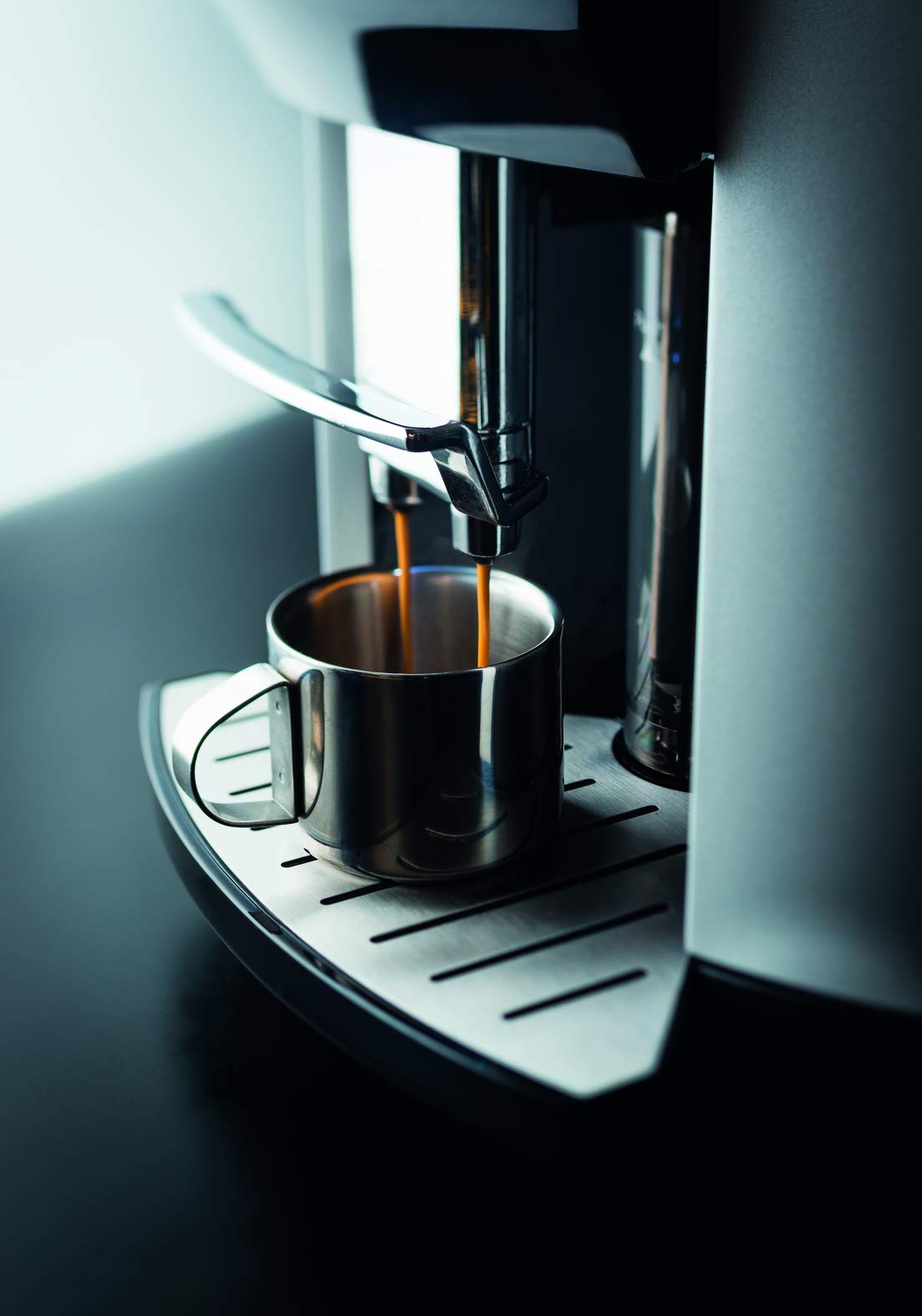 KRUPS Espresseria Latt, Tanque 1,7 L, 1450 W, Cafetera de grano de acero, Trituradora, Cappuccino de un solo toque, Limpieza automática, Presión de 15 bares, Hecho en Francia YY4201FD