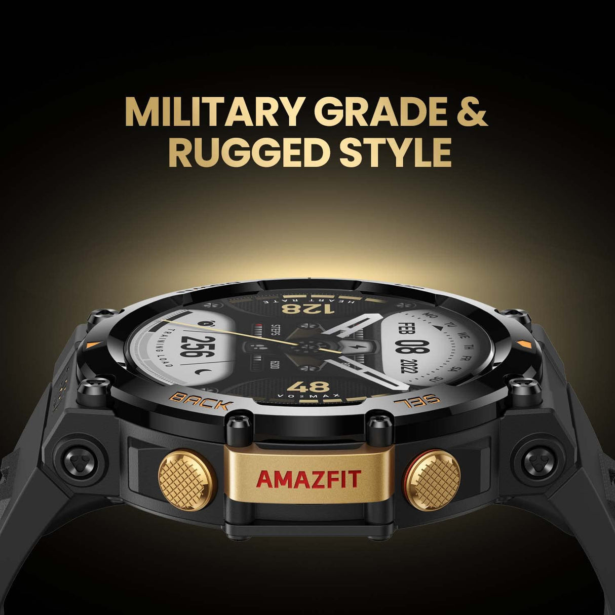 Amazfit T-Rex 2 47mm SmartWatch Reloj Deportivo Premium Multideporte con GPS Navegación en Tiempo Real Ejercicio de Fuerza 150+ Modos Deportivos Frecuencia cardíaca Monitoreo SpO2